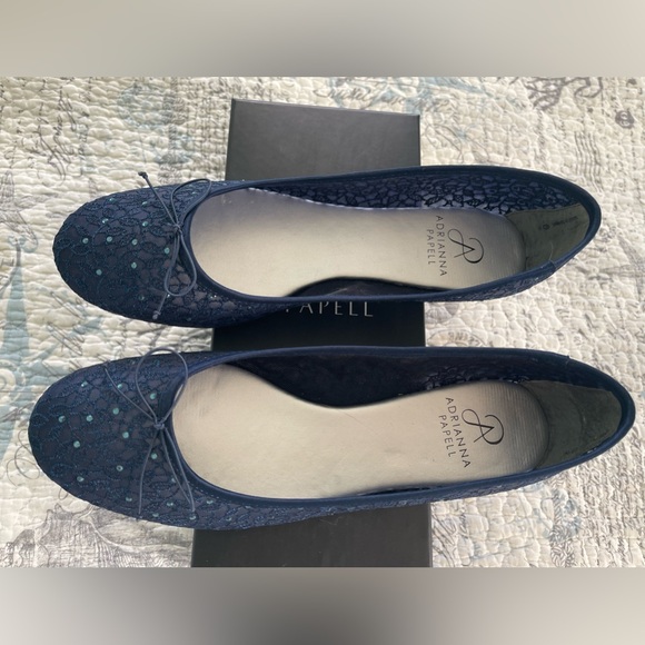 Adrianna Papell Women’s Shirley Ballet Flats in Navy - Picture 3 of 8